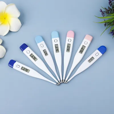 Digital Medical Thermometer with LCD Display Oral and Underarm Use Extra Battery Included Fast Accurate Reading